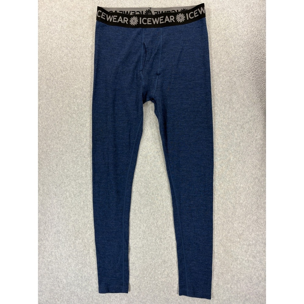 Icewear 100% Australian Merino Wool Base Layer Bottoms (Men's Large) Blue